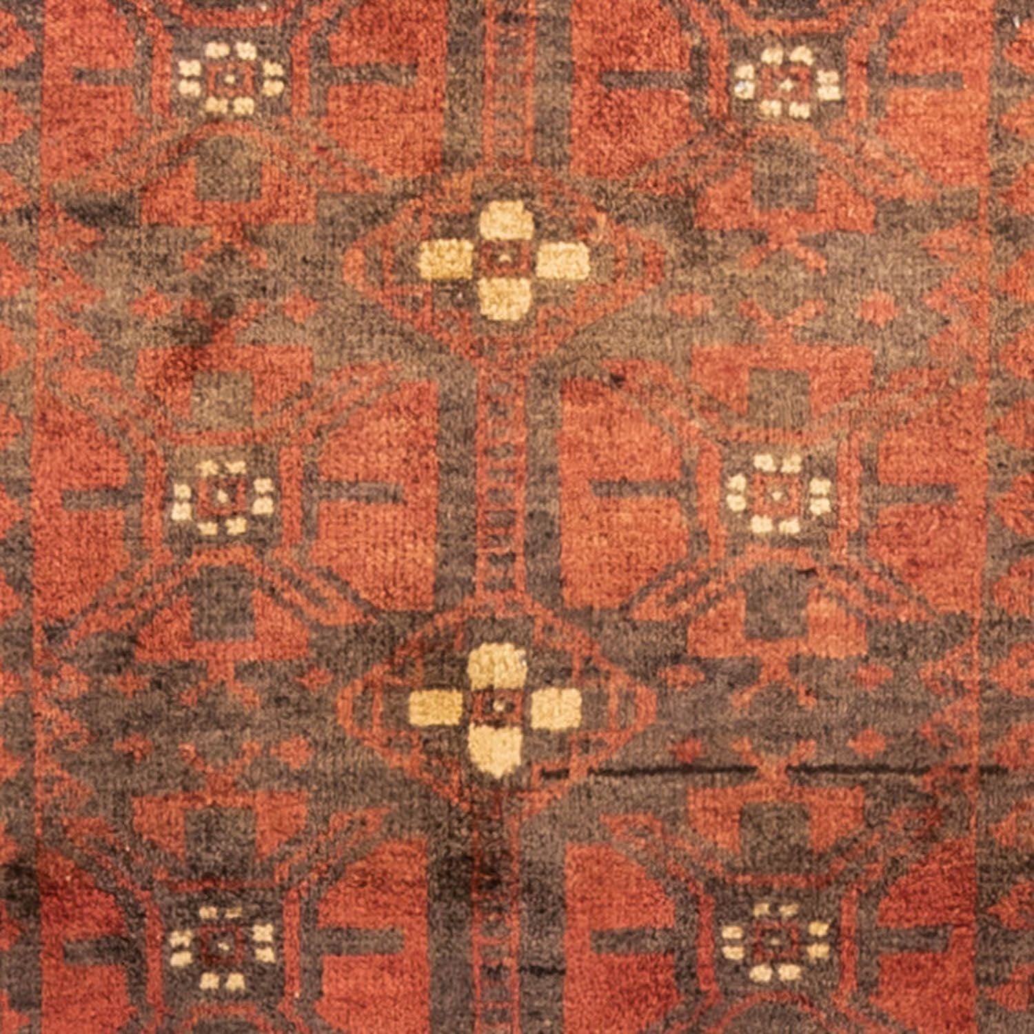 Løber Baluch-tæppe - 225 x 123 cm - lysrød