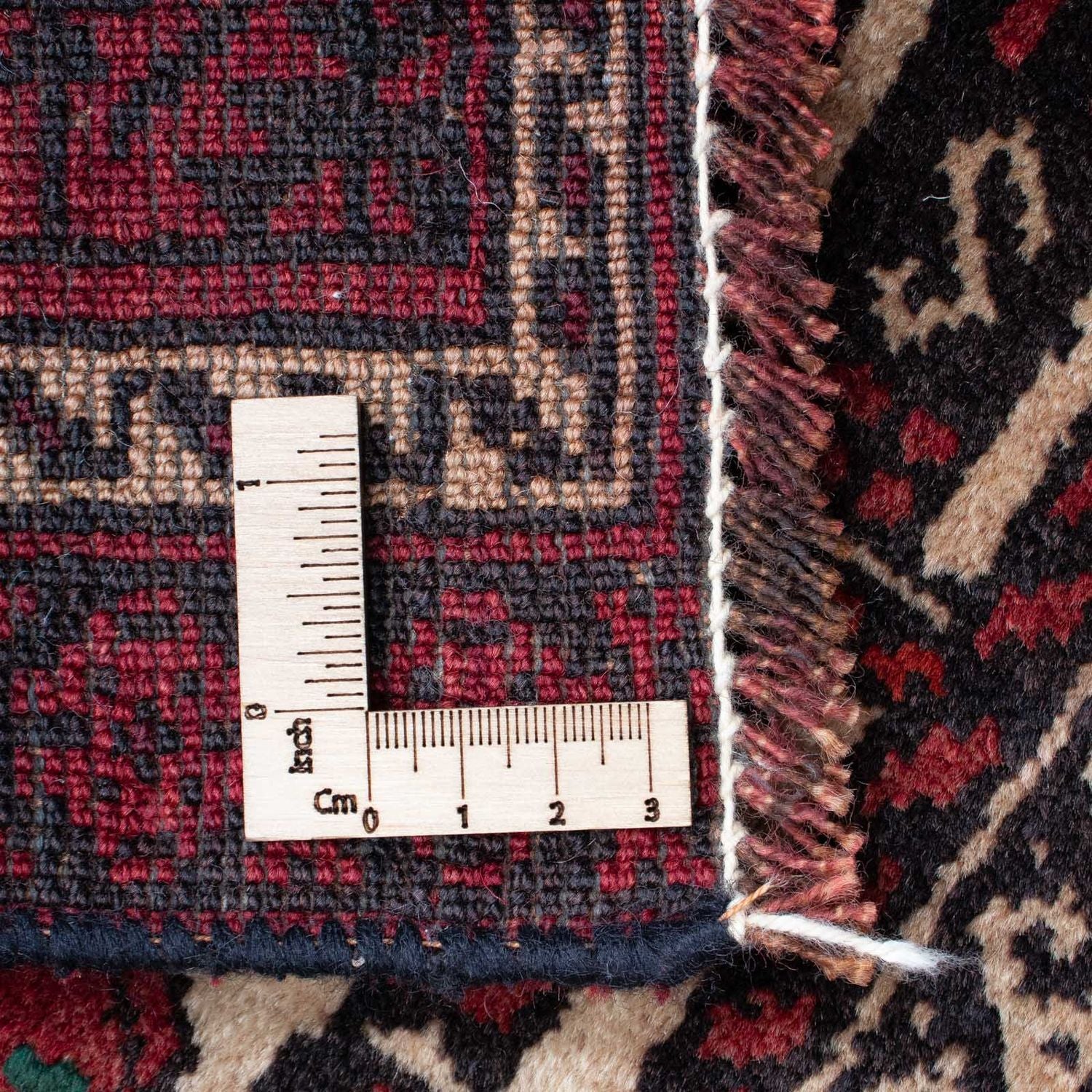 Baluch-tæppe - 138 x 89 cm - mørkerød