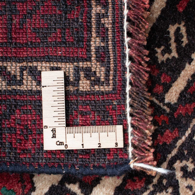 Baluch-tæppe - 138 x 89 cm - mørkerød