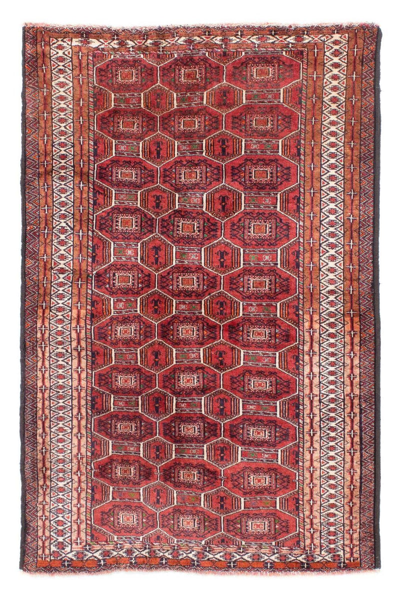 Baluch-tæppe - 134 x 94 cm - mørkerød