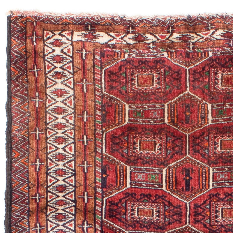 Baluch-tæppe - 134 x 94 cm - mørkerød