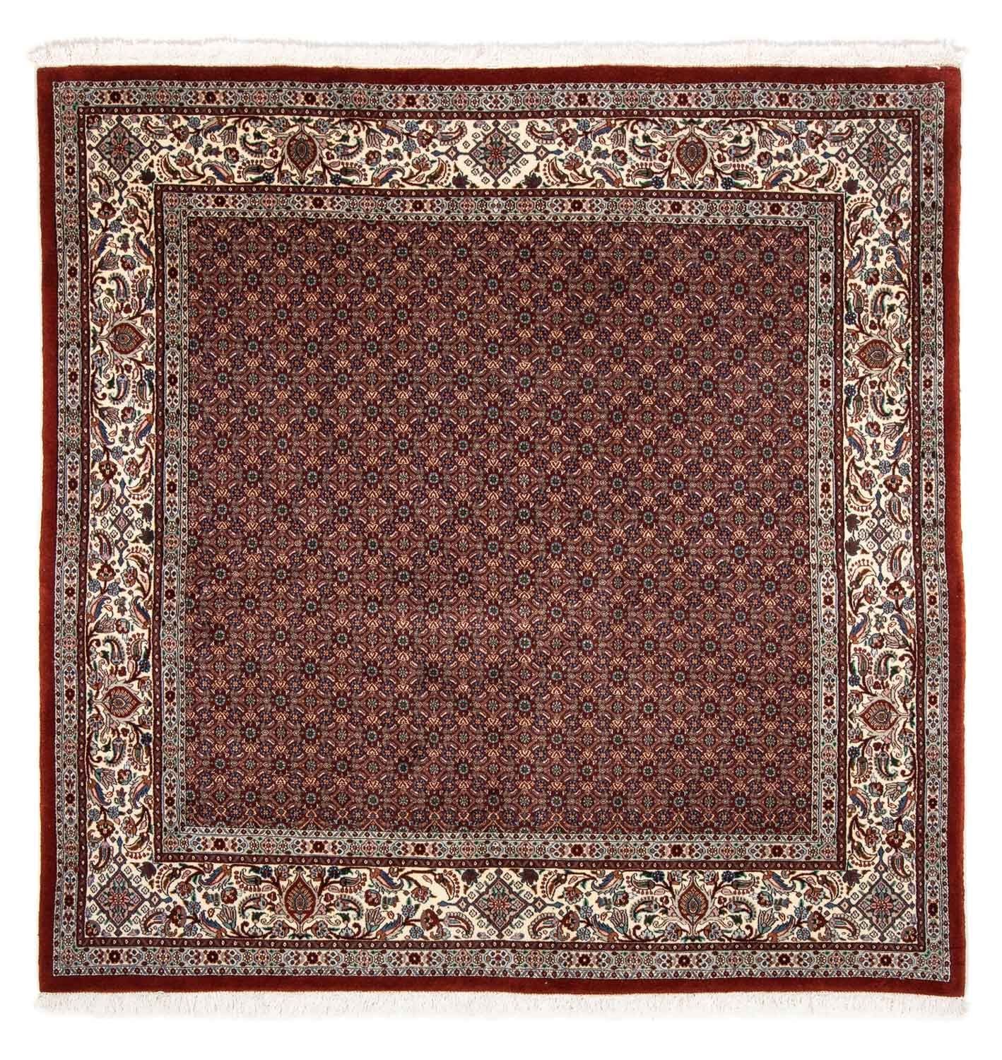 Persisk tæppe - Classic firkantet  - 197 x 196 cm - mørkerød