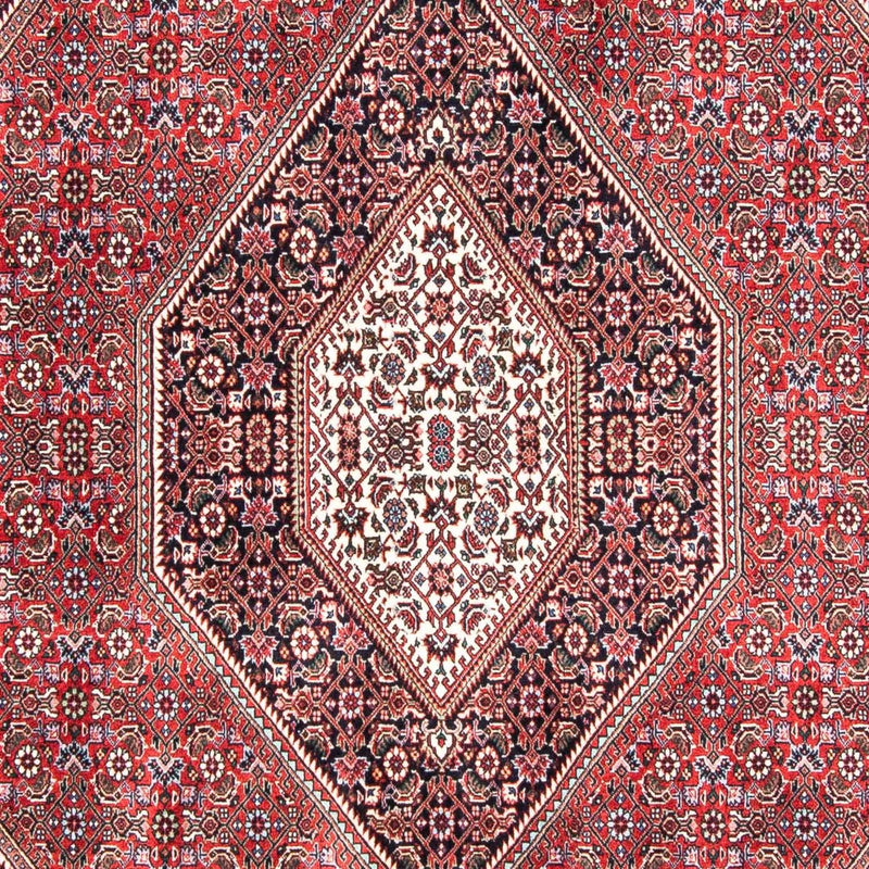 Persisk tæppe - Bijar - 237 x 168 cm - lysrød