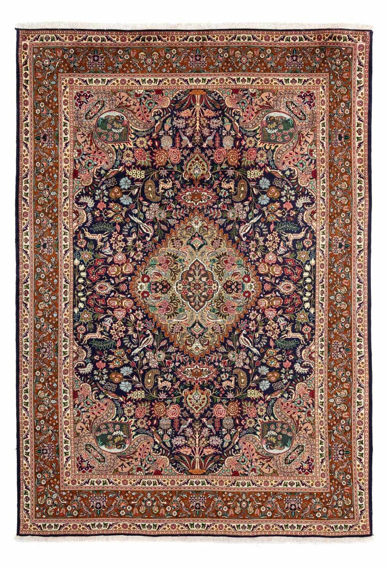 Persisk tæppe - Tabriz - Royal - 300 x 202 cm - mørkeblå