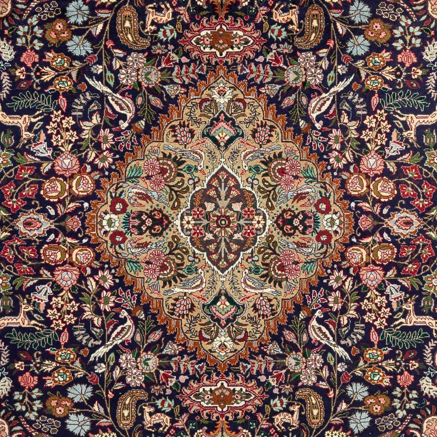 Persisk tæppe - Tabriz - Royal - 300 x 202 cm - mørkeblå