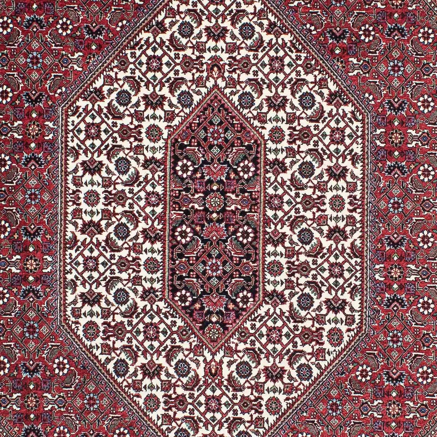 Persisk tæppe - Bijar - 200 x 130 cm - lysrød