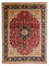 Persisk tæppe - Tabriz - 380 x 300 cm - mørkerød