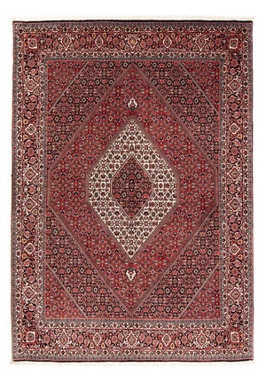 Persisk tæppe - Bijar - 243 x 170 cm - lysrød