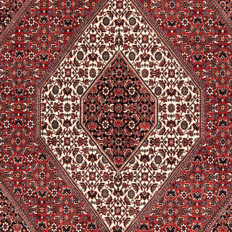 Persisk tæppe - Bijar - 243 x 170 cm - lysrød