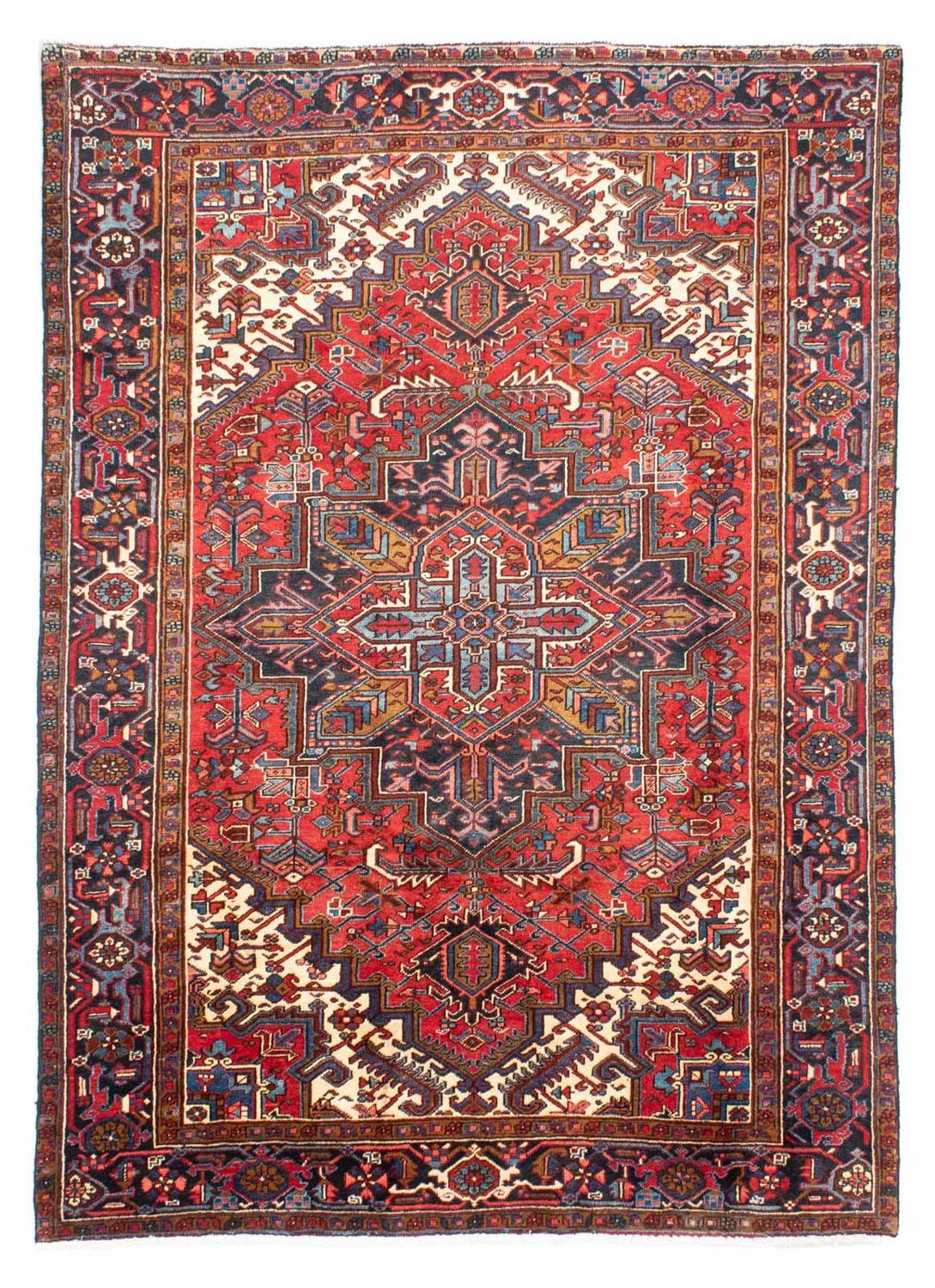 Persisk tæppe - Nomadisk - 275 x 198 cm - lysrød