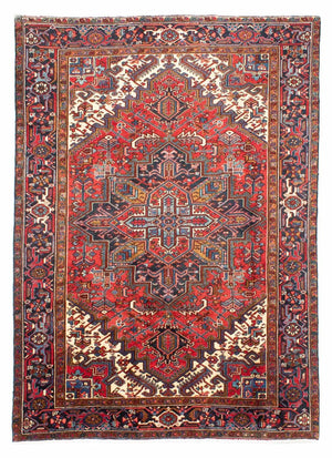 Persisk tæppe - Nomadisk - 275 x 198 cm - lysrød