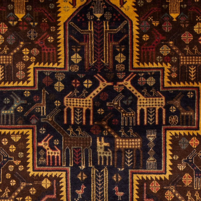 Løber Baluch-tæppe - 220 x 109 cm - mørkeblå