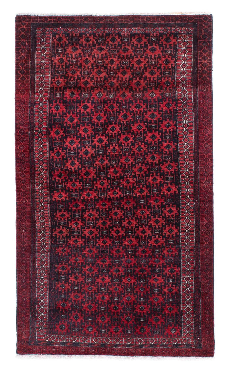 Baluch-tæppe - 150 x 89 cm - mørkerød