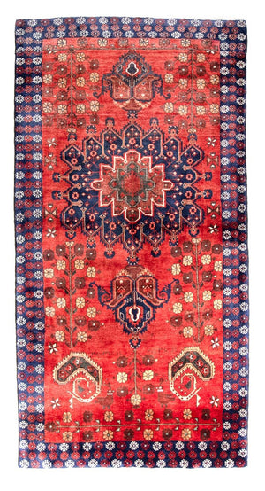 Løber Baluch-tæppe - 231 x 123 cm - mørkerød
