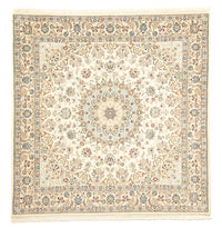 Persisk tæppe - Nain - Royal firkantet  - 203 x 202 cm - beige