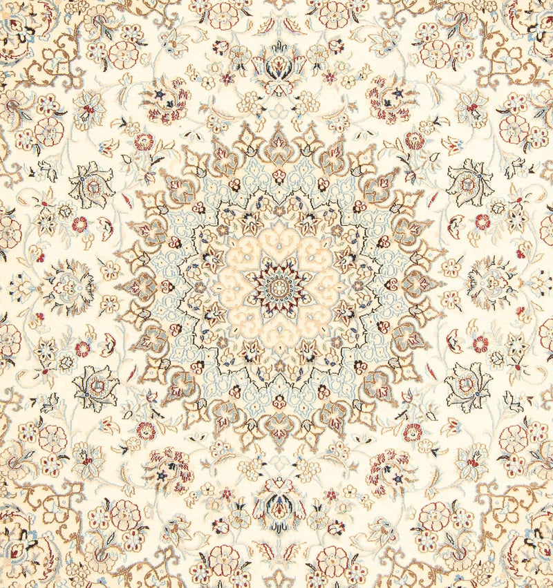 Persisk tæppe - Nain - Royal firkantet  - 203 x 202 cm - beige