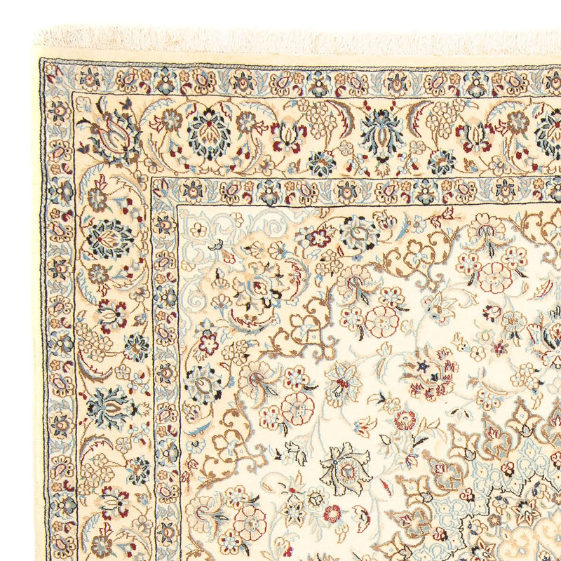 Persisk tæppe - Nain - Royal firkantet  - 203 x 202 cm - beige