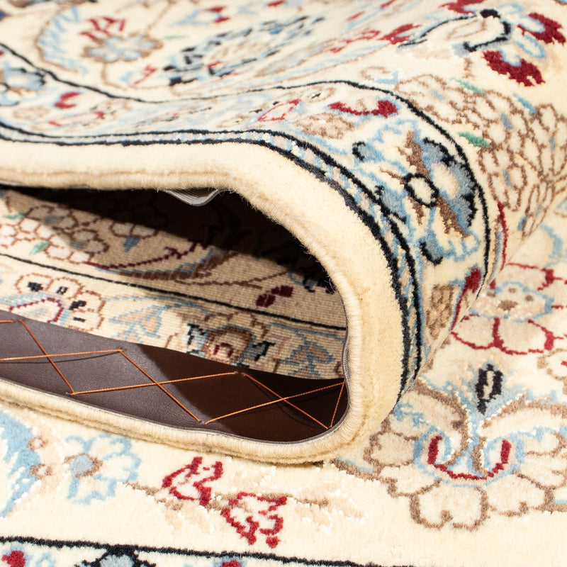Persisk tæppe - Nain - Royal firkantet  - 203 x 202 cm - beige
