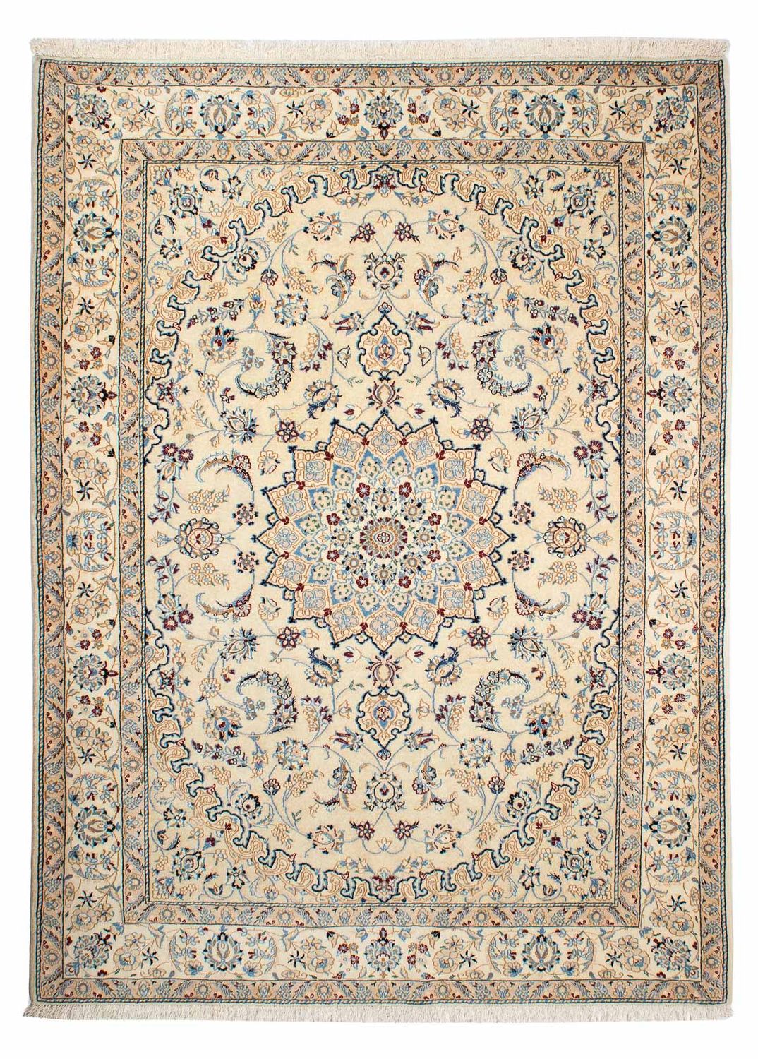 Persisk tæppe - Nain - Royal - 236 x 176 cm - beige