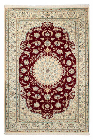 Persisk tæppe - Nain - Royal - 236 x 157 cm - mørkerød