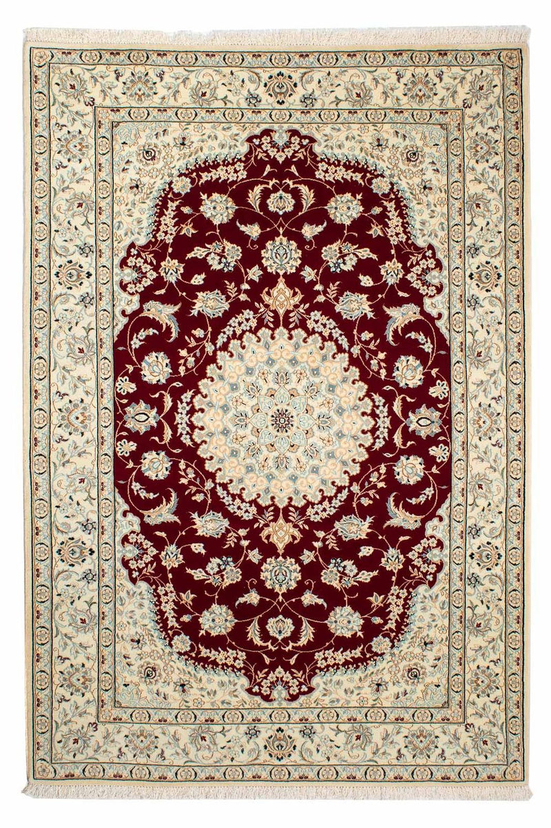 Persisk tæppe - Nain - Royal - 236 x 157 cm - mørkerød
