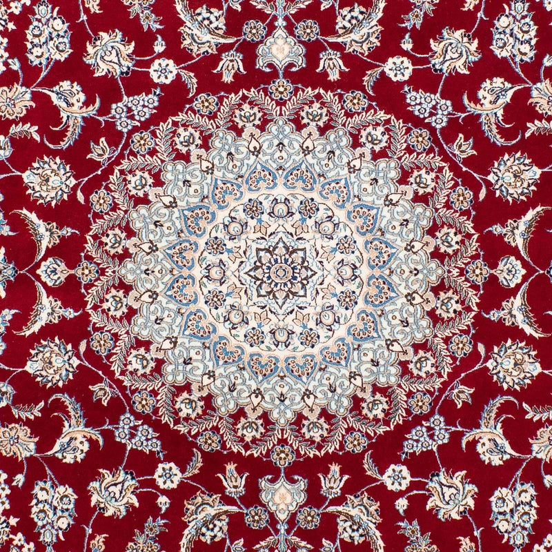 Persisk tæppe - Nain - Premium - 199 x 157 cm - mørkerød