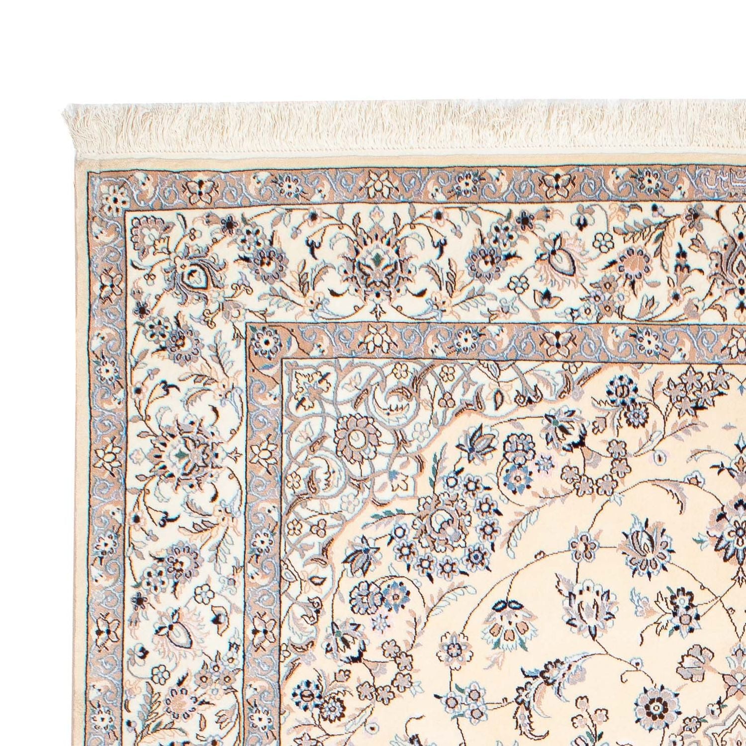 Persisk tæppe - Nain - Premium - 255 x 171 cm - beige