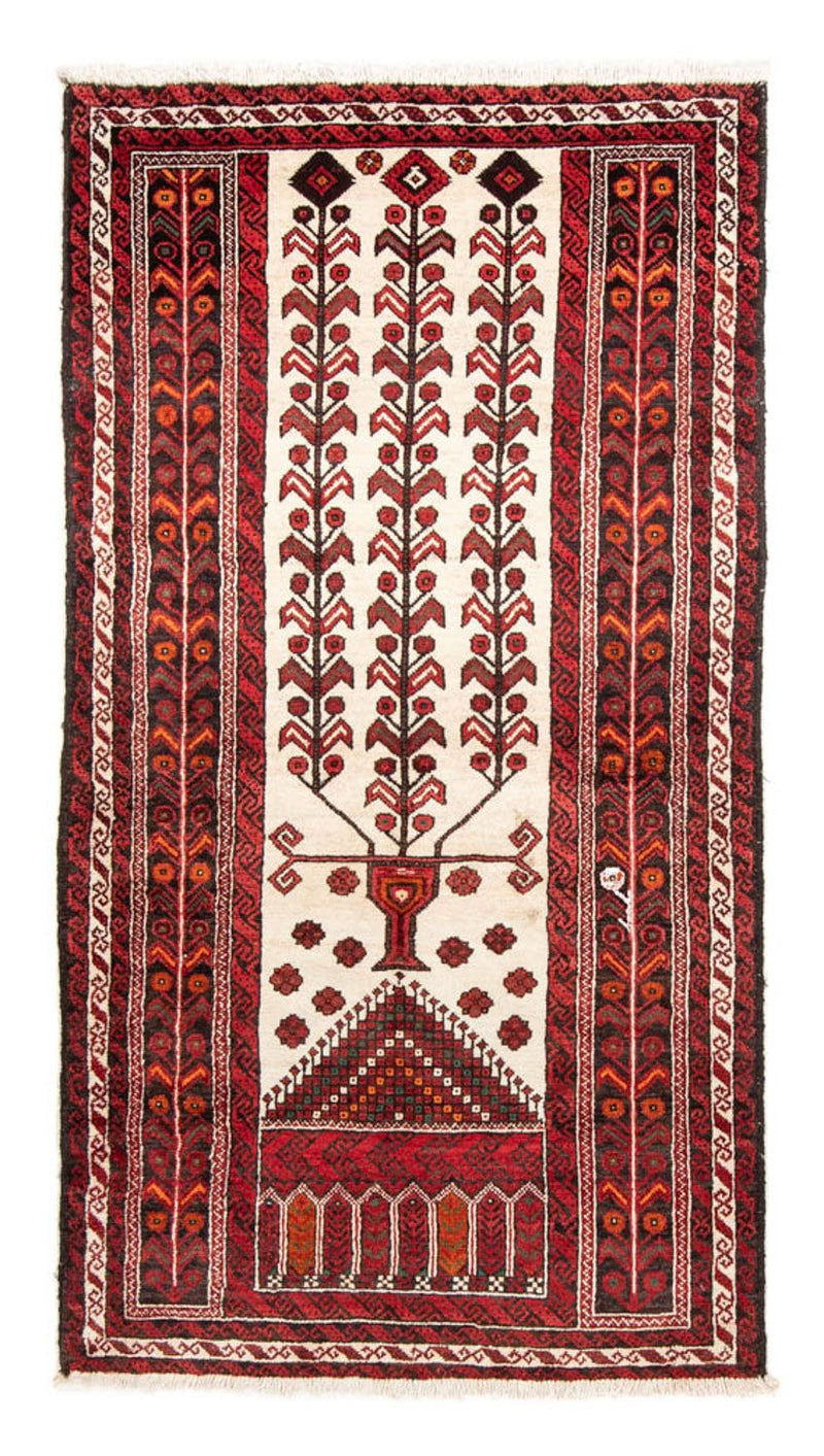 Løber Baluch-tæppe - 204 x 109 cm - beige