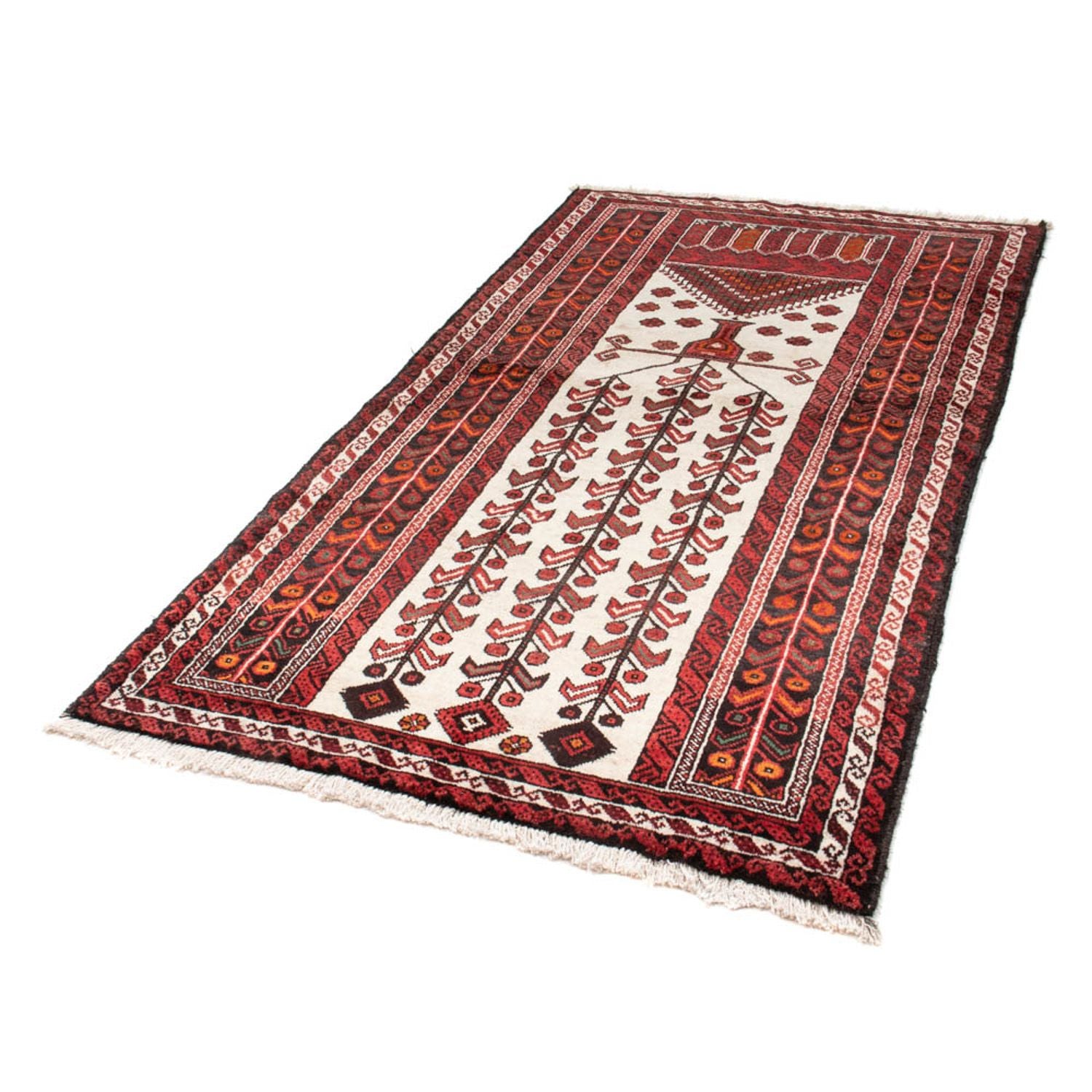 Løber Baluch-tæppe - 204 x 109 cm - beige