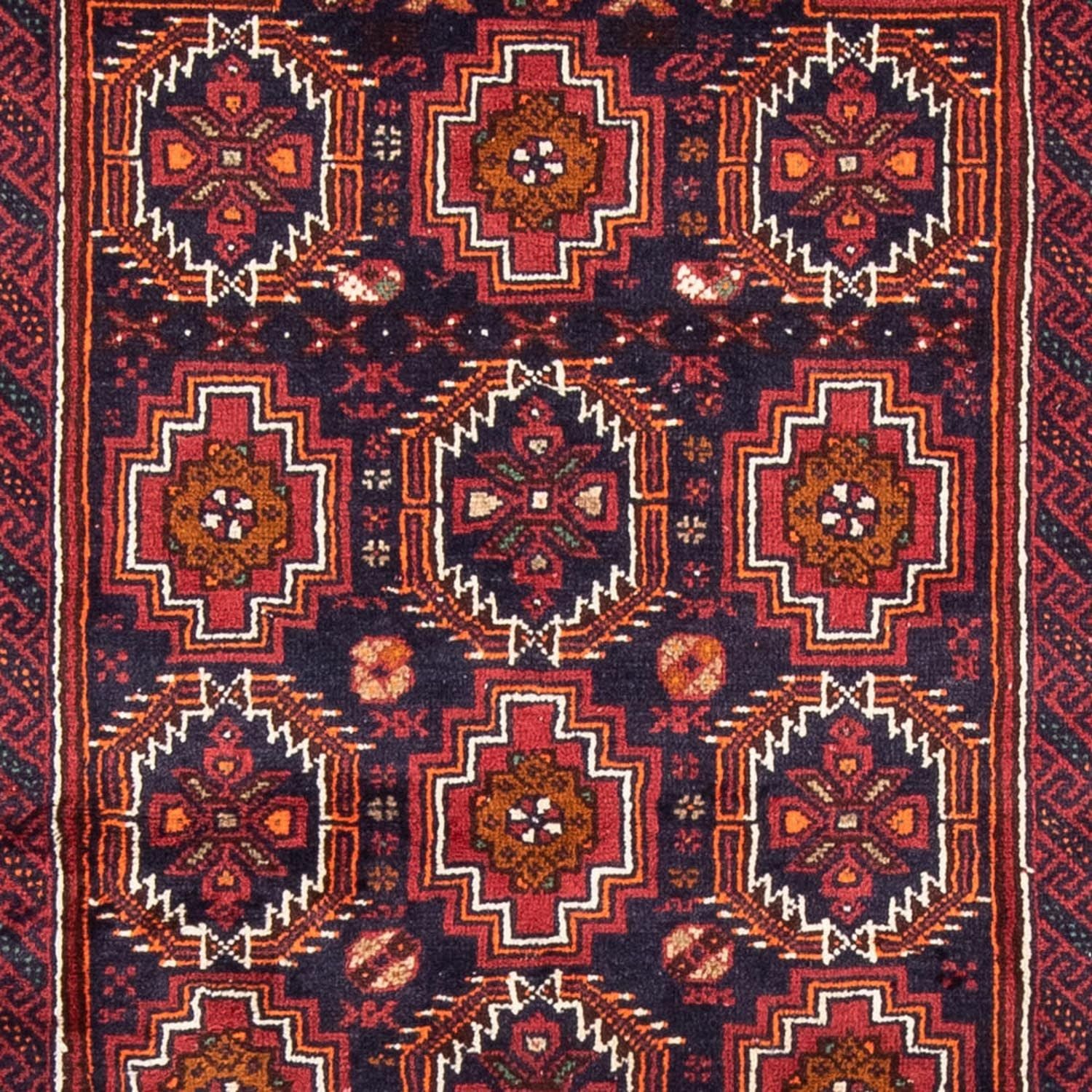 Løber Baluch-tæppe - 193 x 101 cm - rød