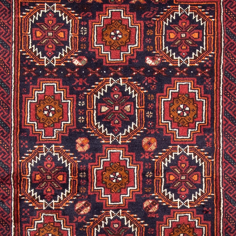 Løber Baluch-tæppe - 193 x 101 cm - rød