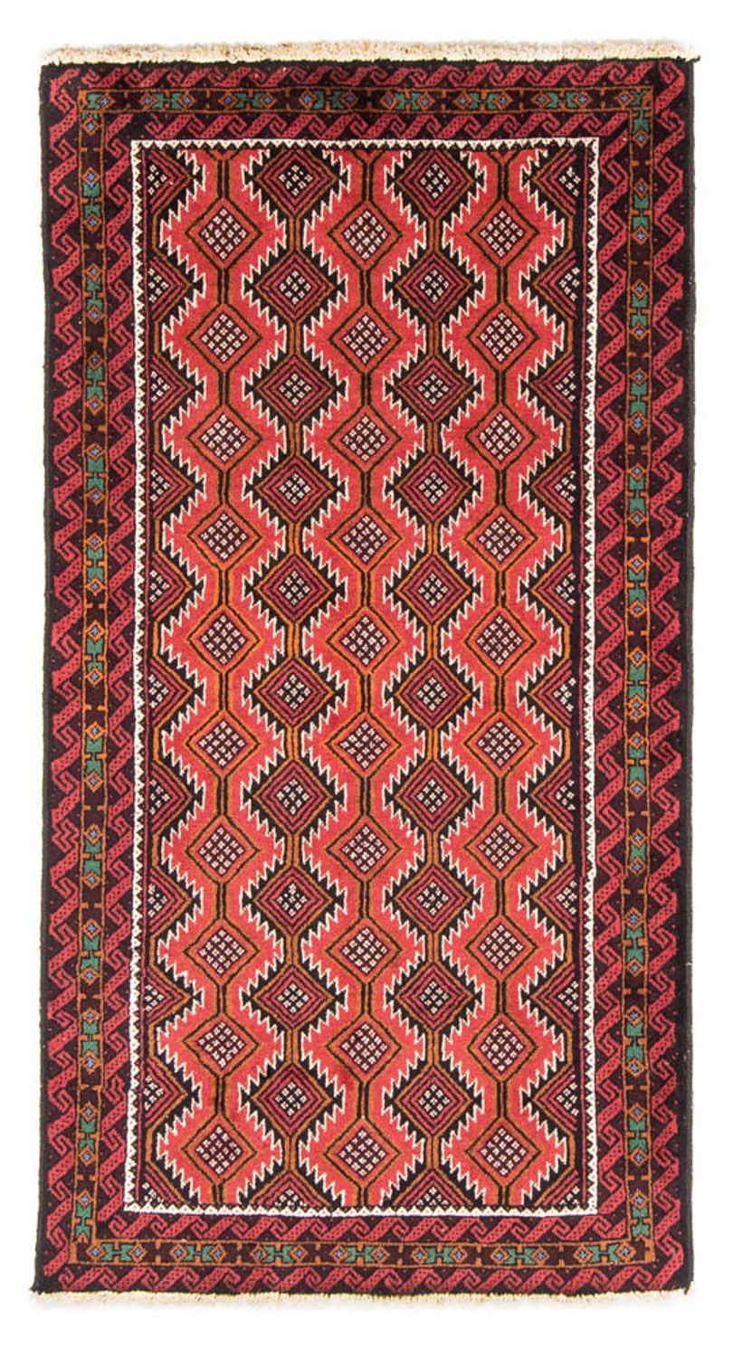 Løber Baluch-tæppe - 188 x 98 cm - rød