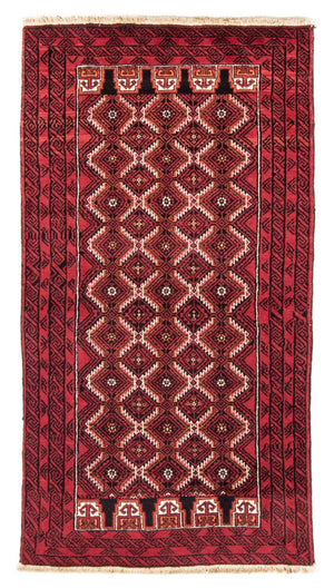 Løber Baluch-tæppe - 191 x 101 cm - rød