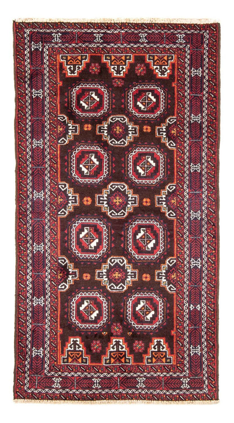 Løber Baluch-tæppe - 192 x 101 cm - rød