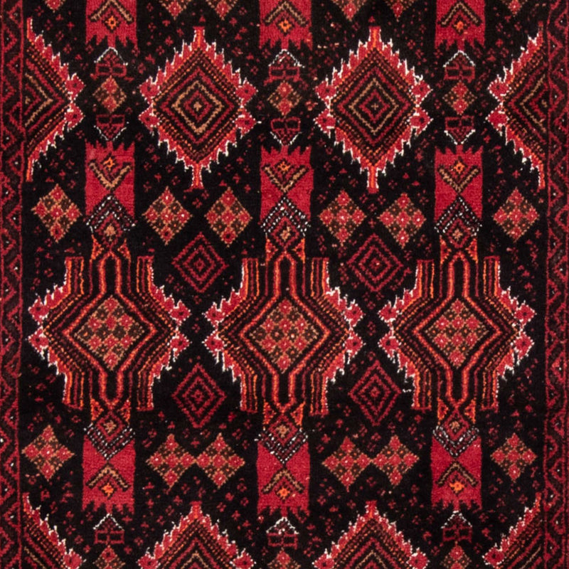 Løber Baluch-tæppe - 182 x 100 cm - mørkerød