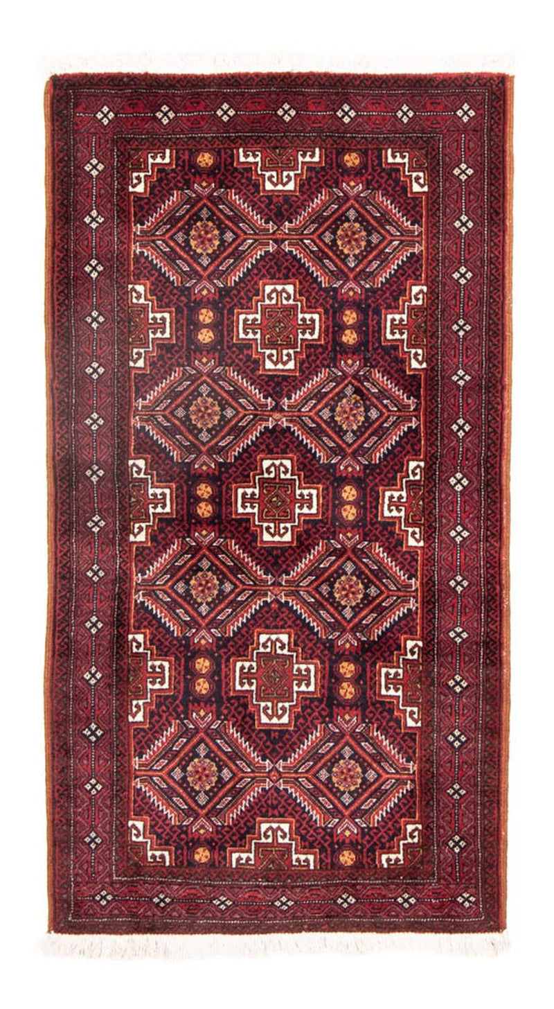 Baluch-tæppe - 152 x 81 cm - mørkerød