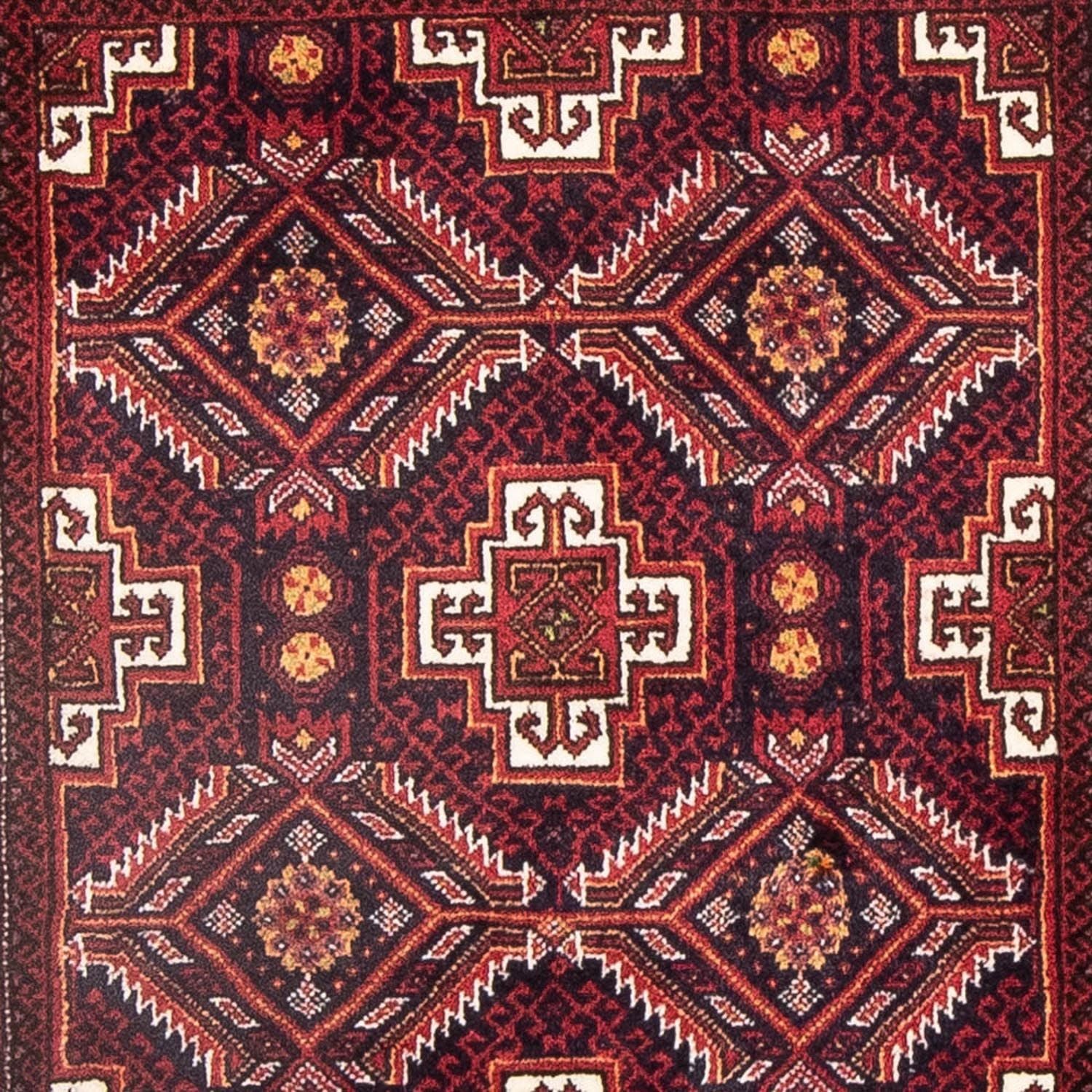 Baluch-tæppe - 152 x 81 cm - mørkerød