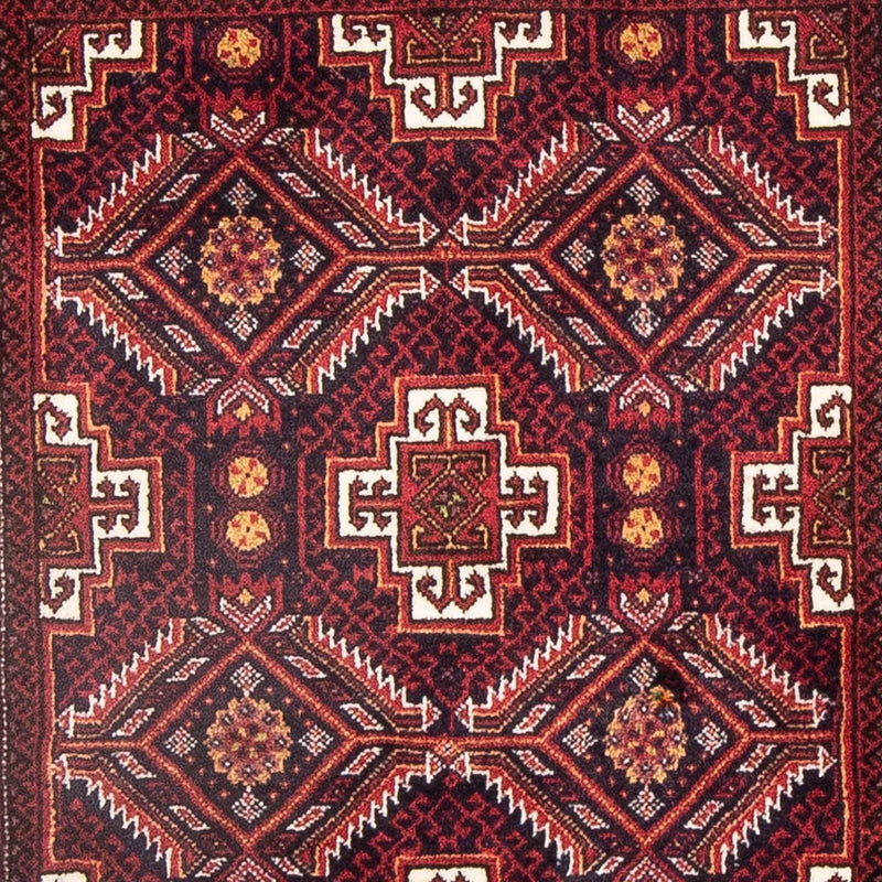 Baluch-tæppe - 152 x 81 cm - mørkerød