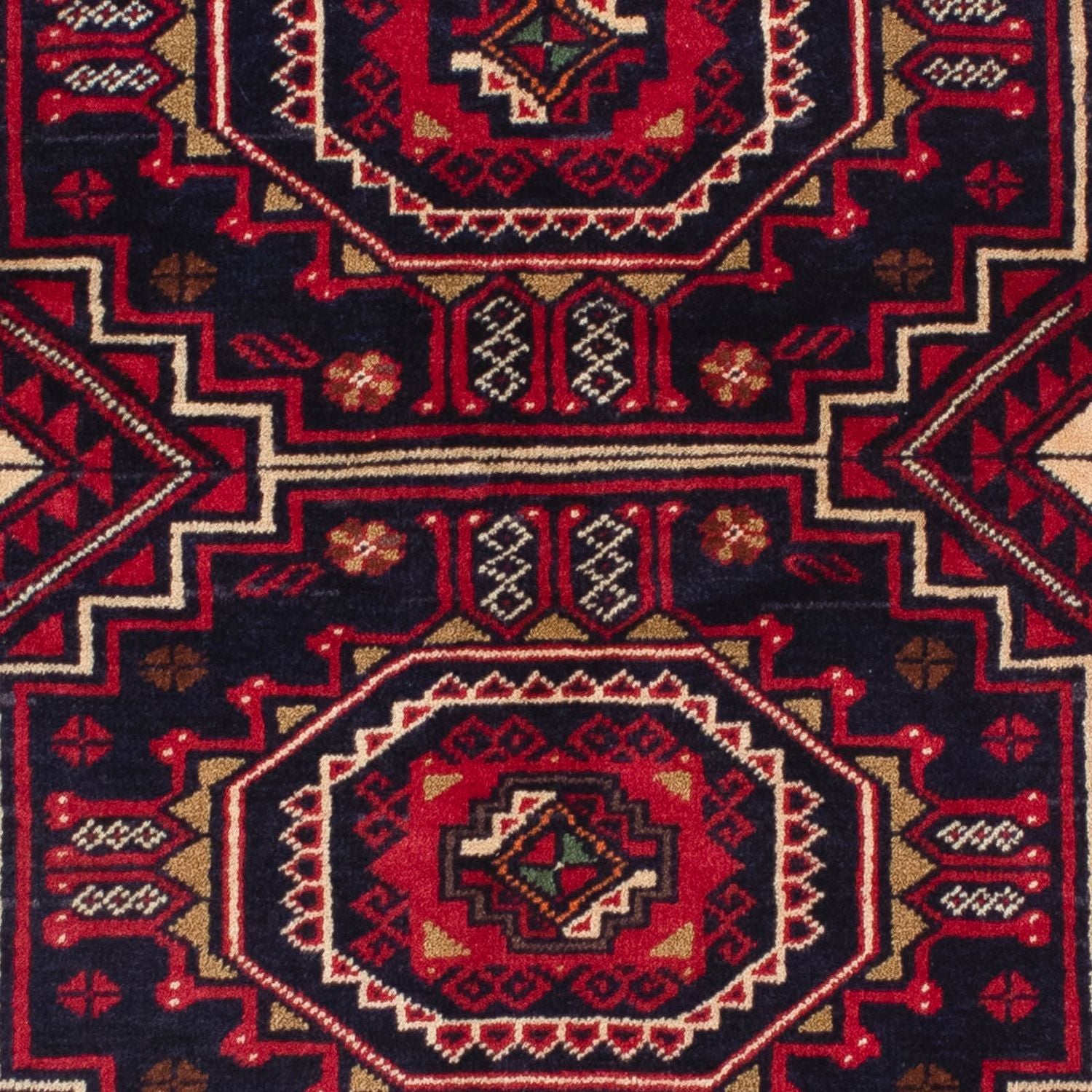 Baluch-tæppe - 146 x 84 cm - mørkerød