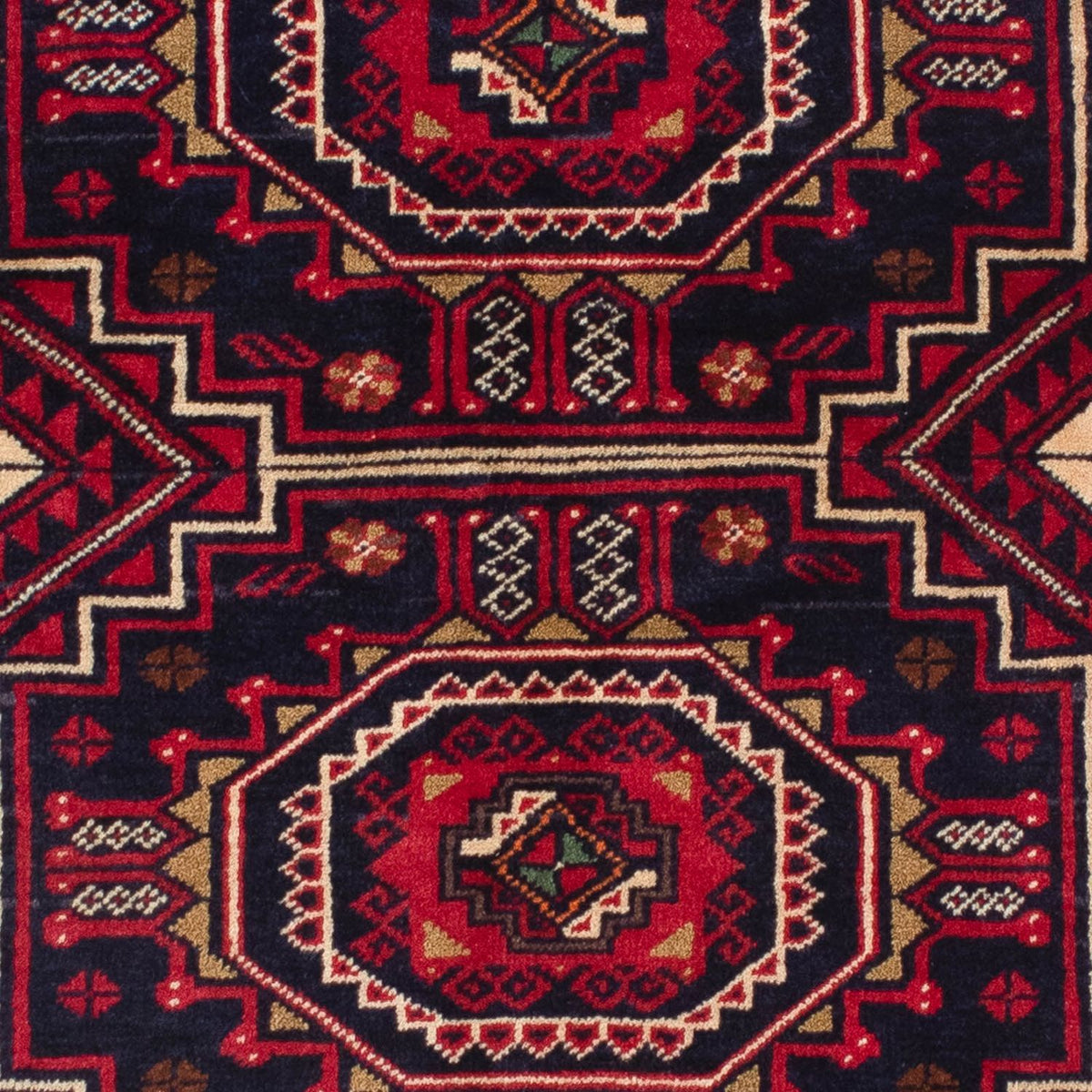 Baluch-tæppe - 146 x 84 cm - mørkerød