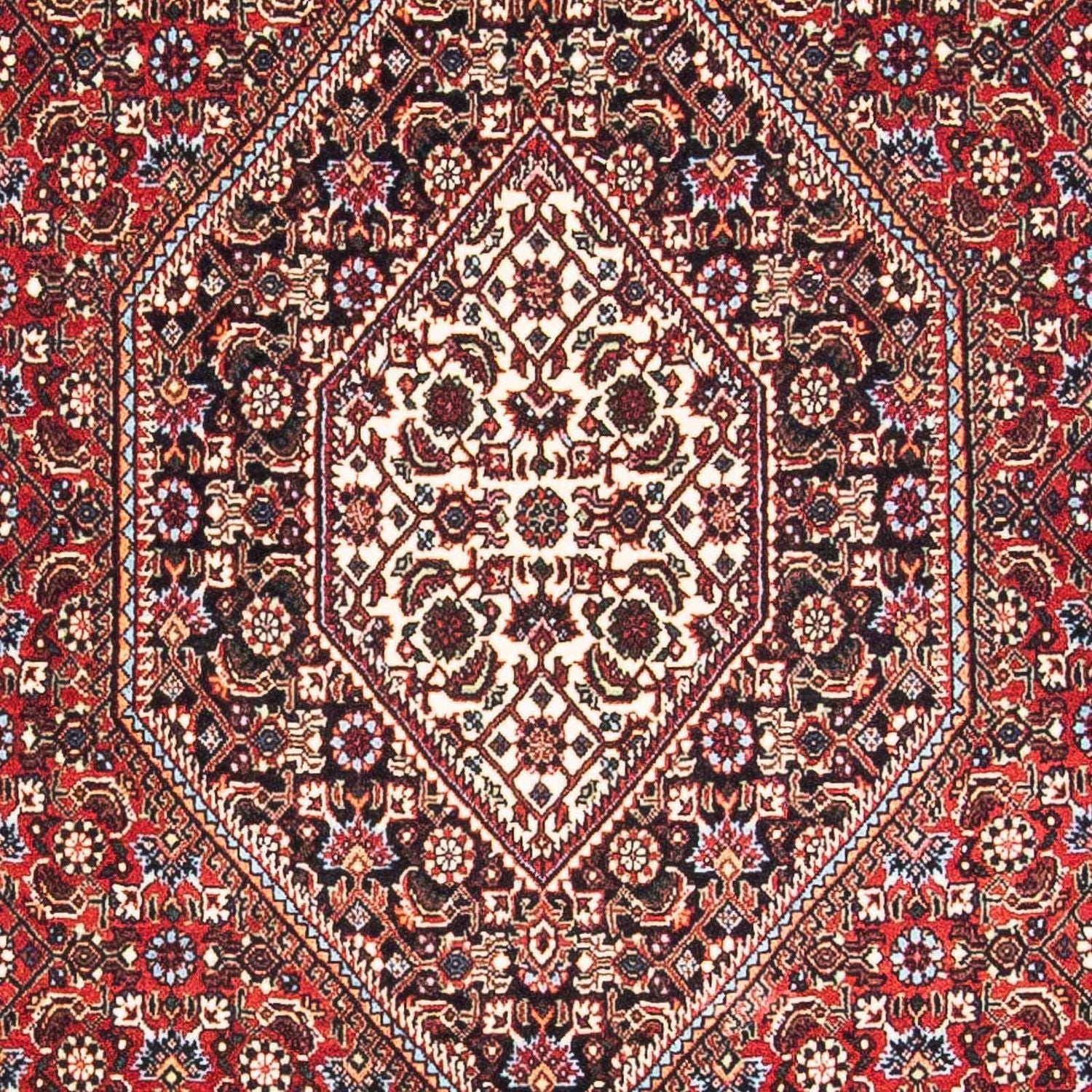 Løber Persisk tæppe - Bijar - 180 x 107 cm - mørkerød