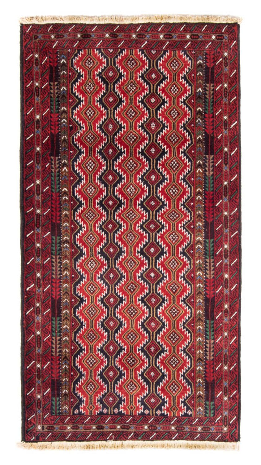 Løber Baluch-tæppe - 206 x 106 cm - rød