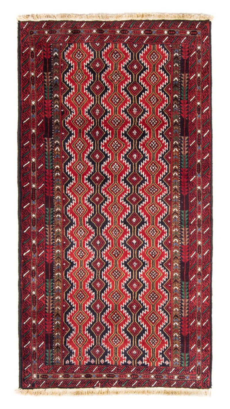 Løber Baluch-tæppe - 206 x 106 cm - rød