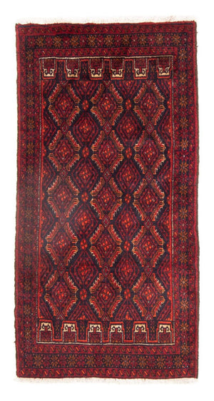Baluch-tæppe - 168 x 89 cm - mørkerød