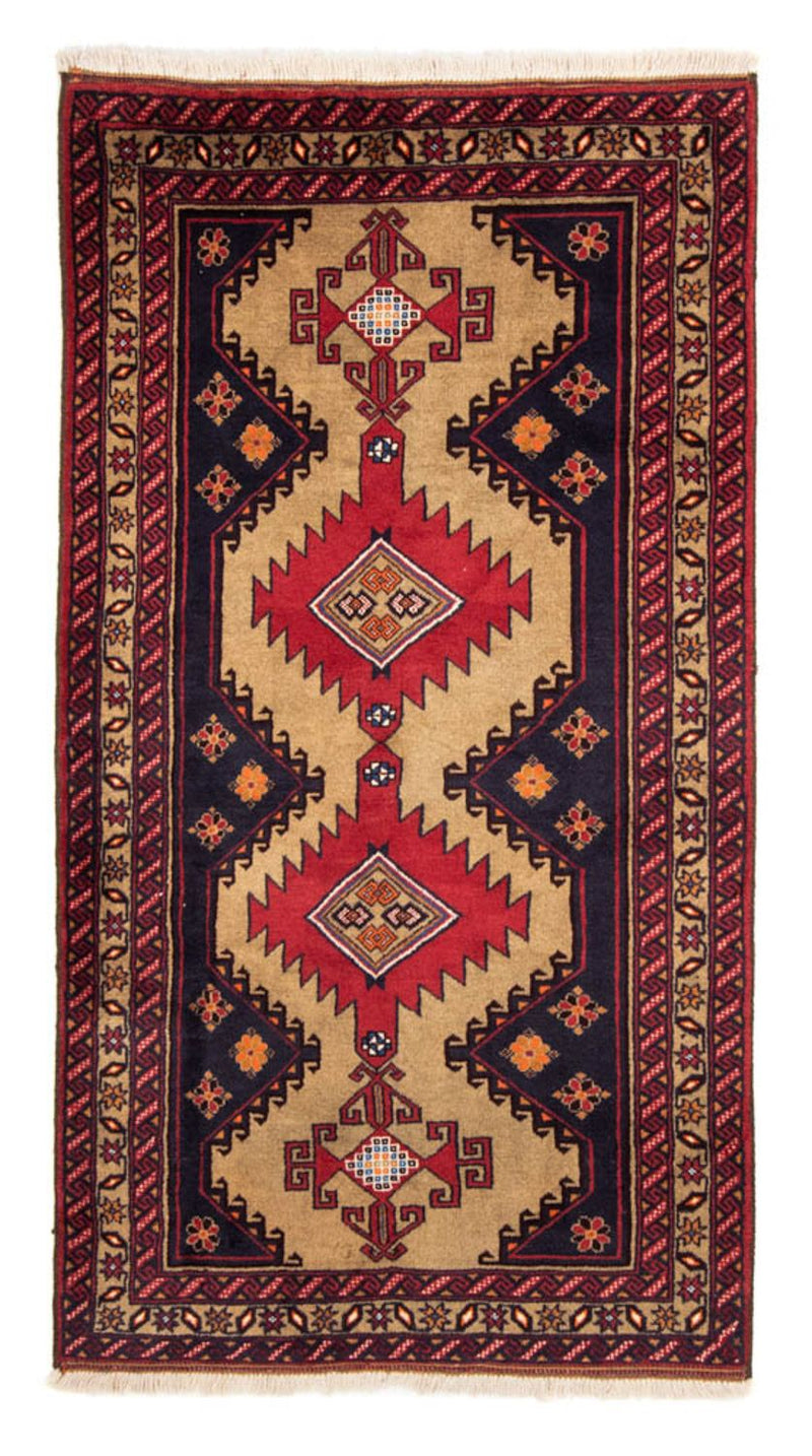Løber Baluch-tæppe - 215 x 111 cm - beige