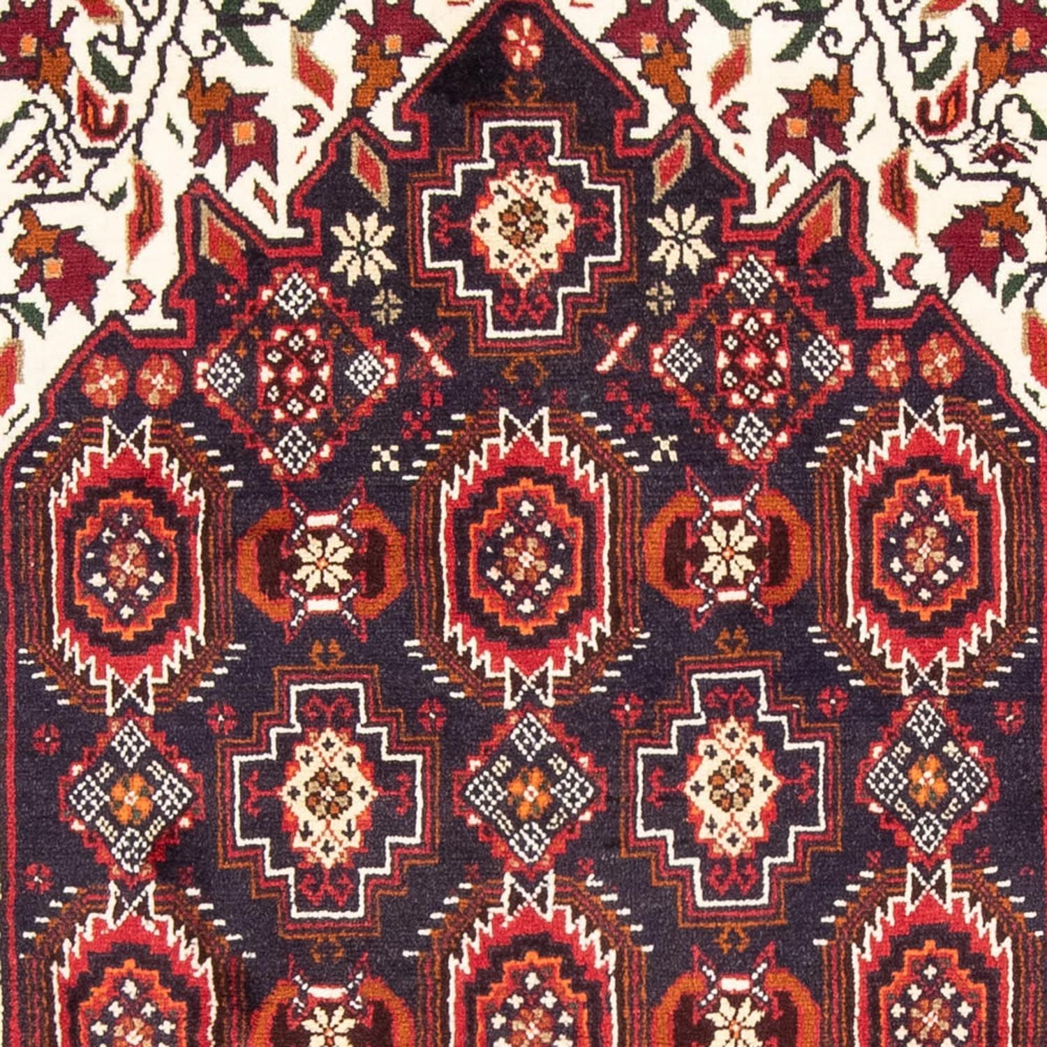 Løber Baluch-tæppe - 196 x 110 cm - mørkeblå