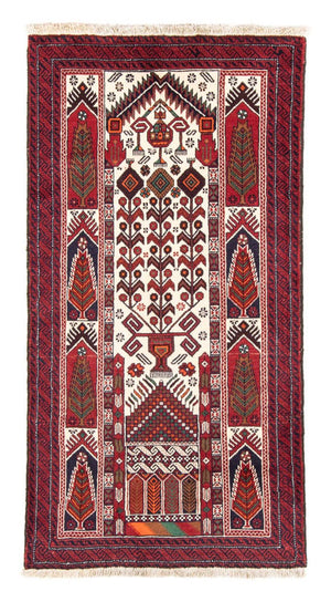 Løber Baluch-tæppe - 187 x 100 cm - beige