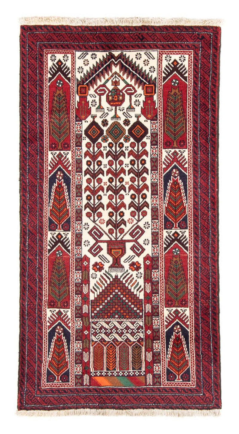 Løber Baluch-tæppe - 187 x 100 cm - beige