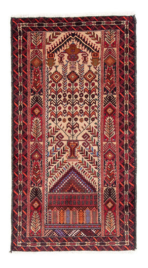 Løber Baluch-tæppe - 195 x 99 cm - flerfarvet