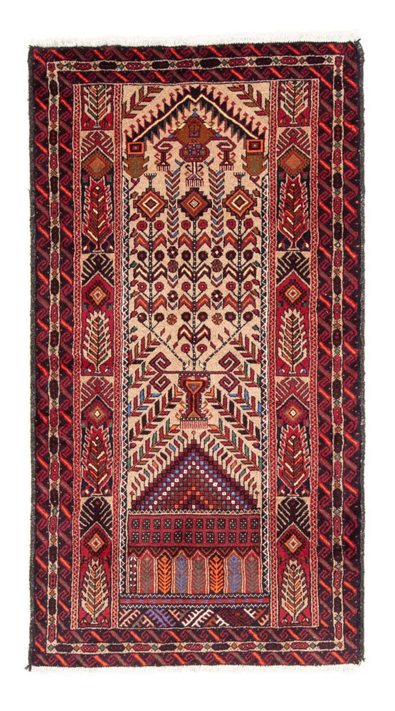 Løber Baluch-tæppe - 195 x 99 cm - flerfarvet